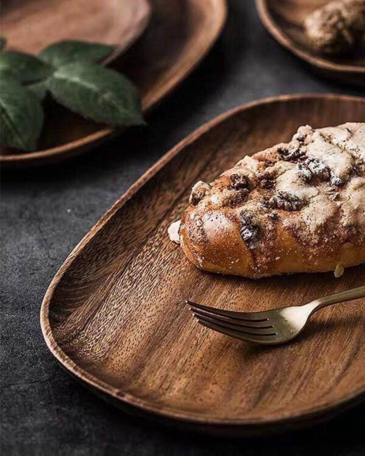 Træ Serveringsbræt Sæt – Naturlig Akacia, Rustik Stil til Køkken eller Spisebord