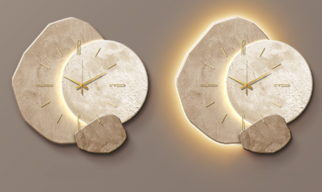 Træ Vægur – Naturlig Bambus, Skandinavisk Design til Stue eller Soveværelse