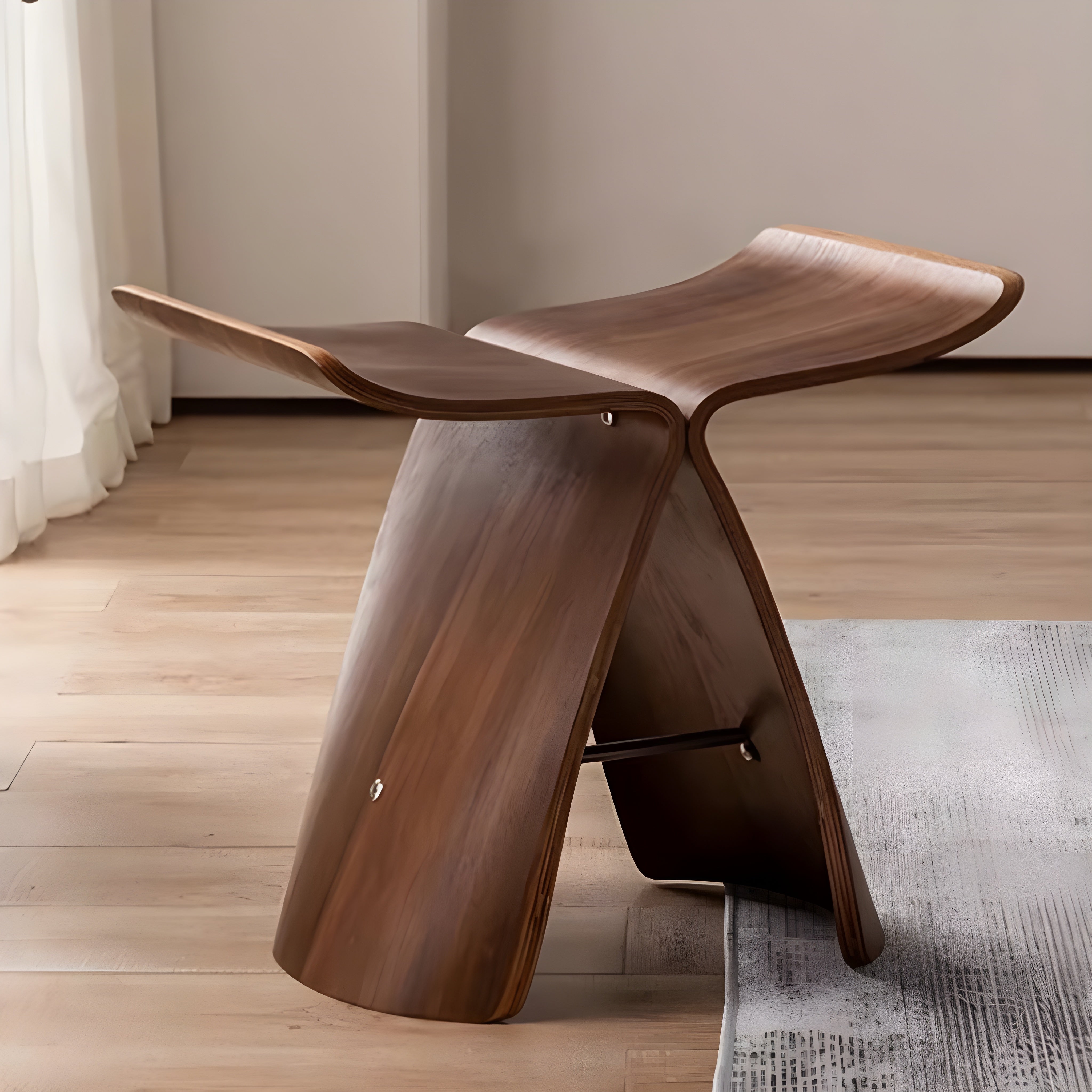 Træbænk – Naturligt Massivt Træ, Minimalistisk Design til Spisestue eller Entré