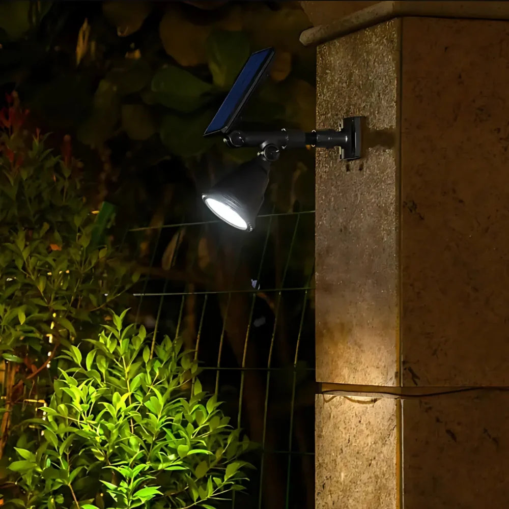 Solar-Powered Garden Spotlights – Multicolor, Adjustable Design for Garden, Patio, or Driveway