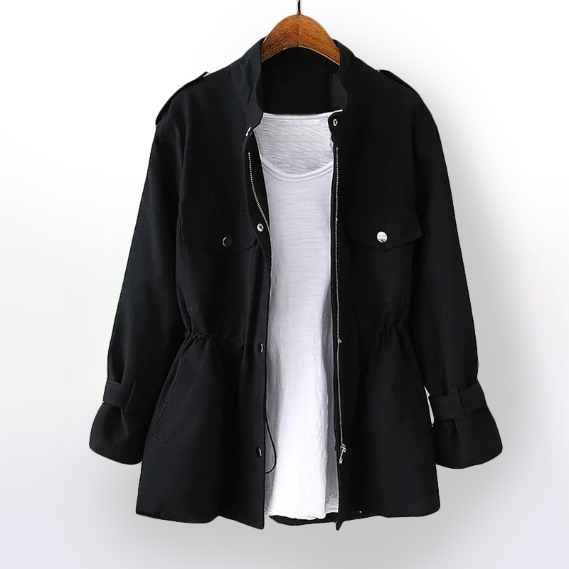 Dames Klassieke Trenchcoat – Casual Tussenjas voor Lente en Herfst