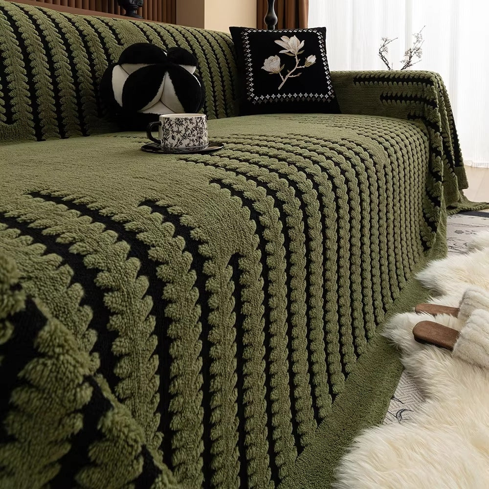 Plys Sofa Betræk – Mikrofiber, Vintage Polstret Design til Sofa eller Kærlighedssæde i Flere Farver