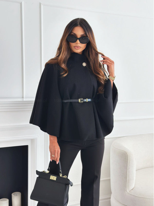 Dames Oversized Cape Top met Vleermuismouwen – Wijdvallend, Casual