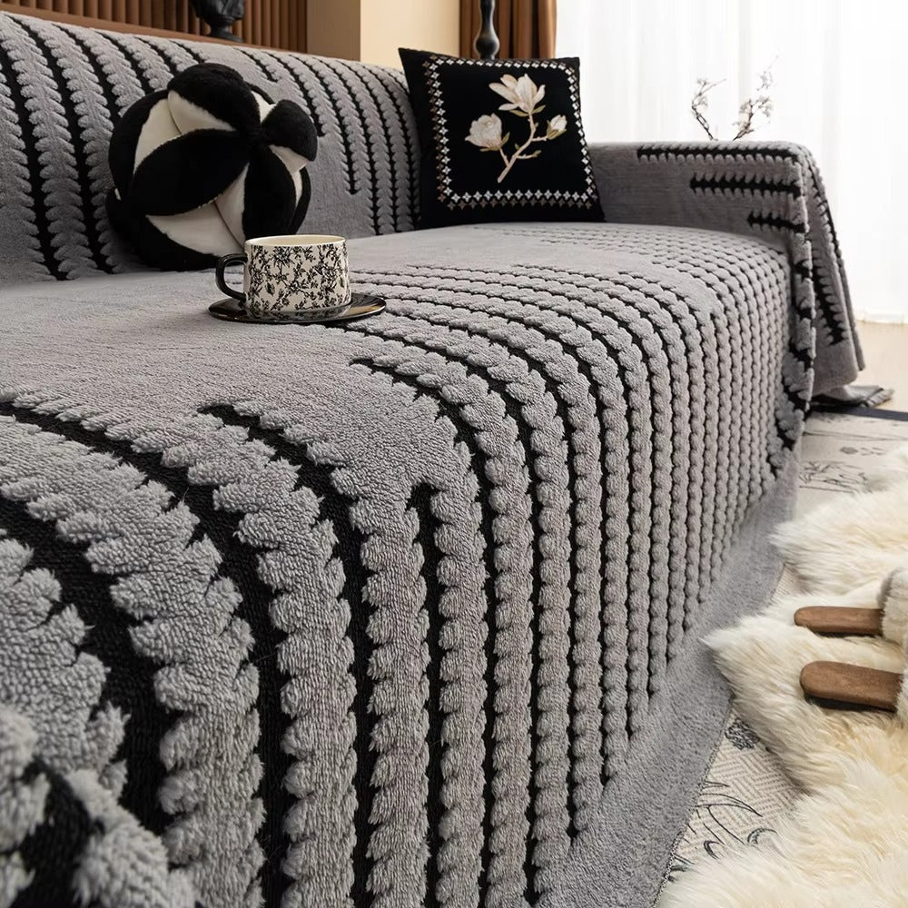 Plys Sofa Betræk – Mikrofiber, Vintage Polstret Design til Sofa eller Kærlighedssæde i Flere Farver