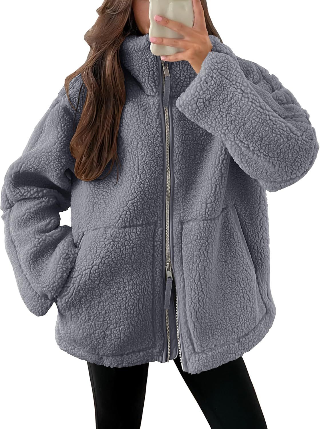 Dames Basic Fleece Jas – Warm Outdoor en Wandelen, Herfst/Winter