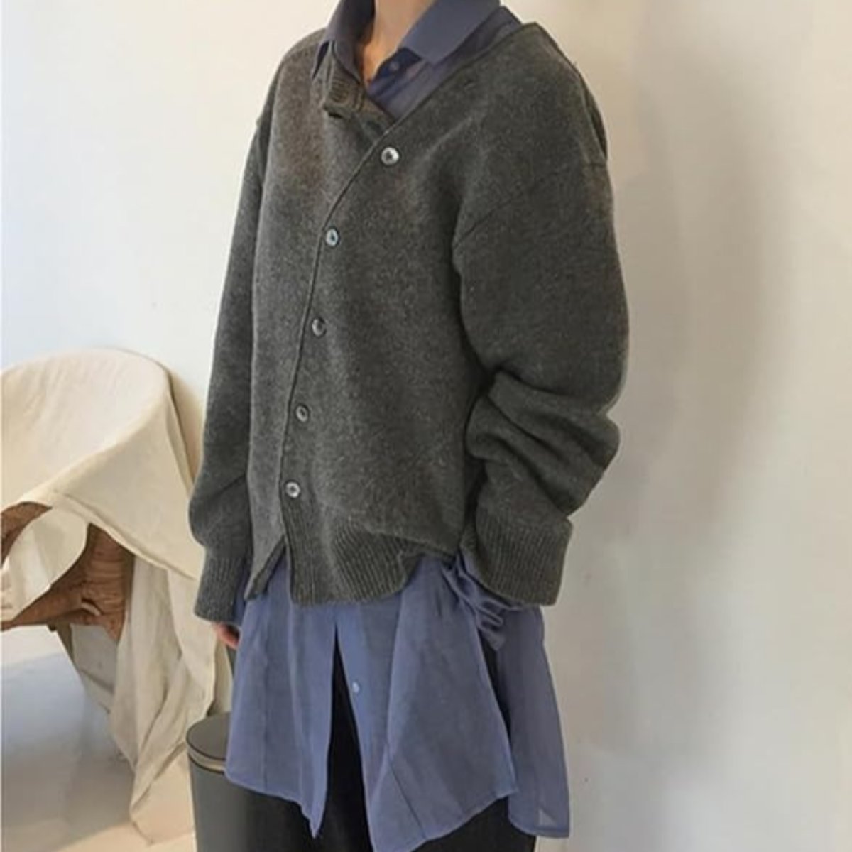Dames Cardigan met Knoopsluiting – Gebreid Vest
