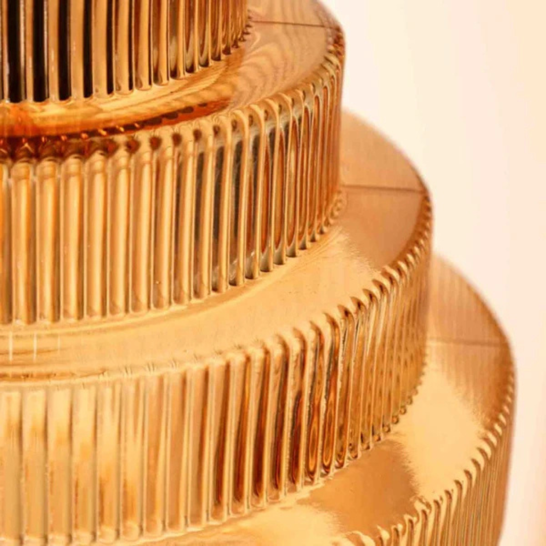 Retro Hængelampe – Glas og Messing, Moderne Design til Stue eller Spisestue