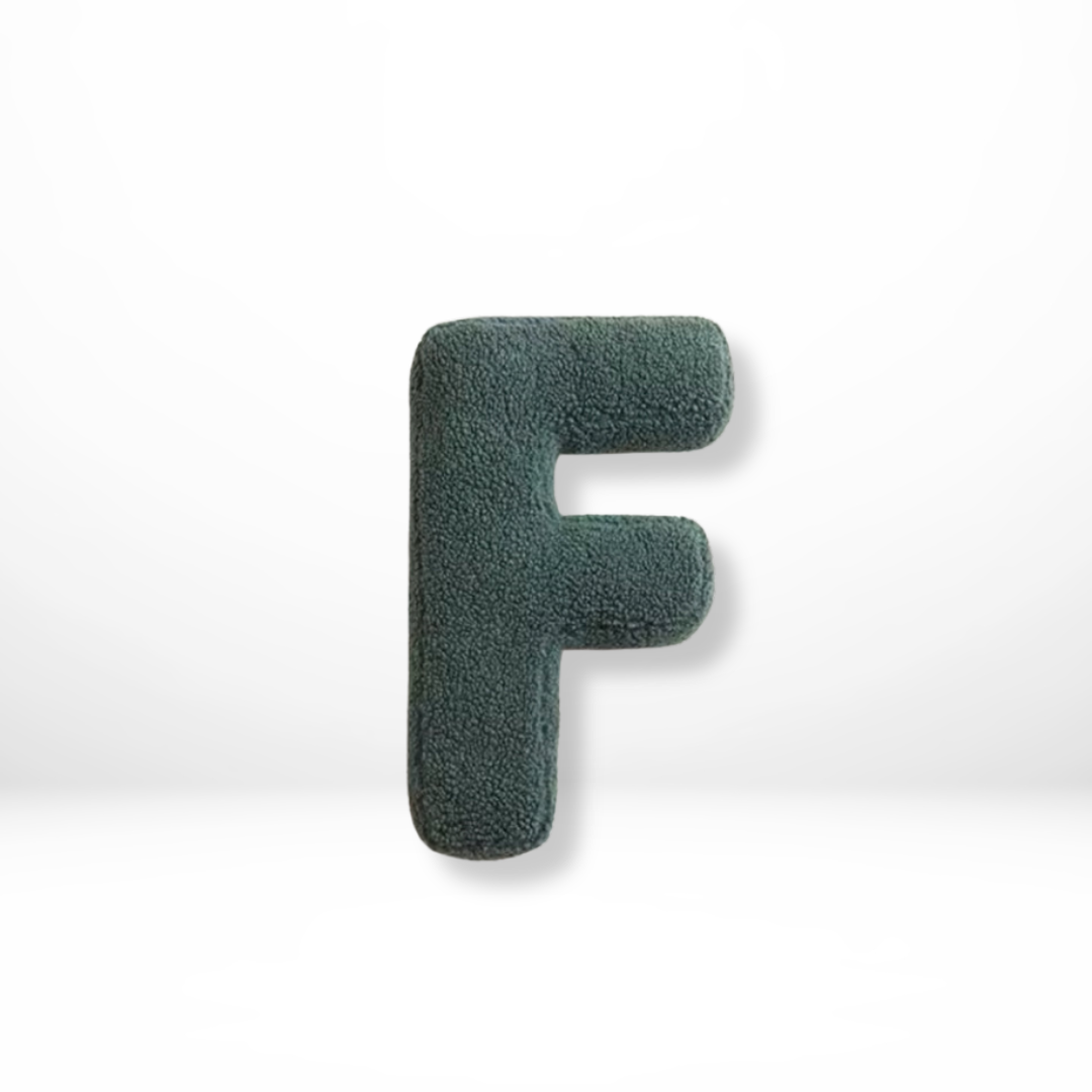 Fluwelen Sædekud med Alfabetbogstaver – Blød og Legende Dekor til Stuen eller Børneværelset