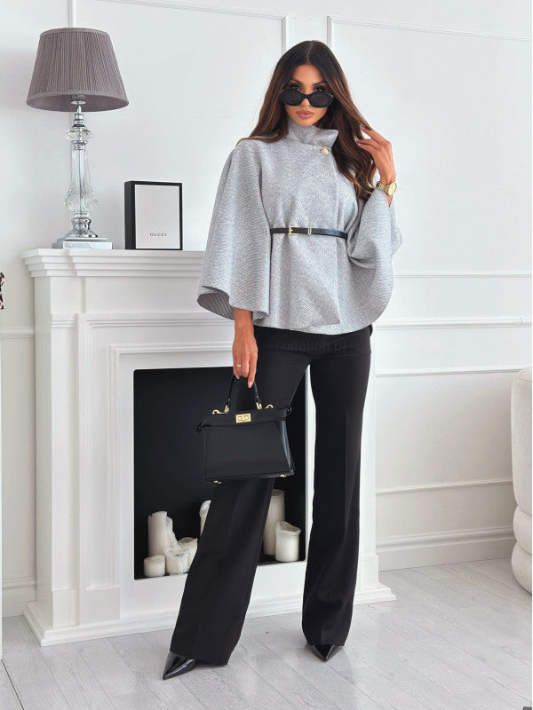 Dames Oversized Cape Top met Vleermuismouwen – Wijdvallend, Casual