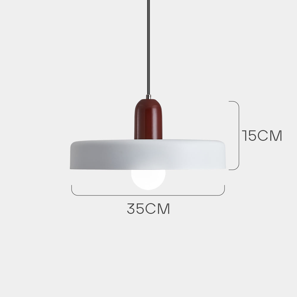 Pendellampe - Moderne designlampe i farverigt jern til spisebordet, køkkenet eller stuen.
