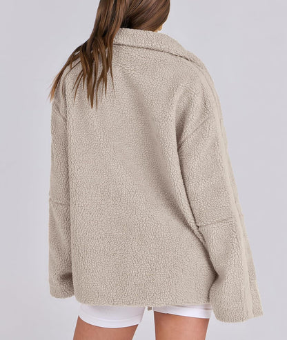 Dames Basic Fleece Jas – Warm Outdoor en Wandelen, Herfst/Winter