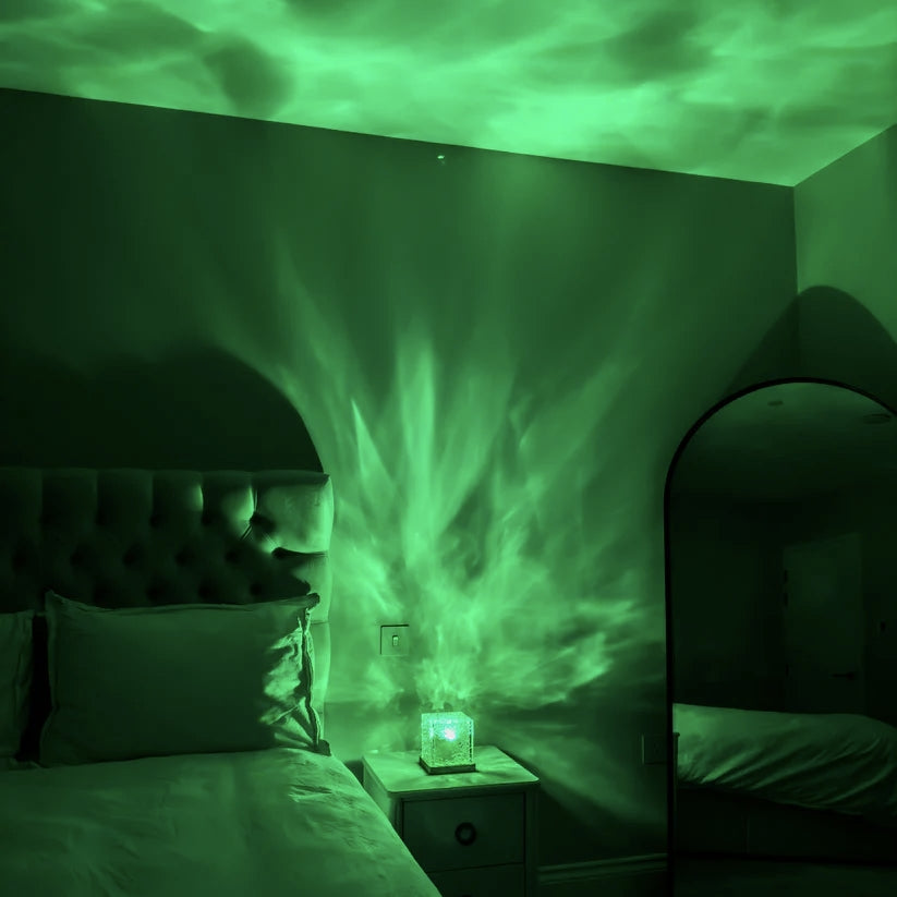 Oceaanprojektor Lampe – Kompakt, Moderne Design til Afslapning og Soveværelses Dekoration