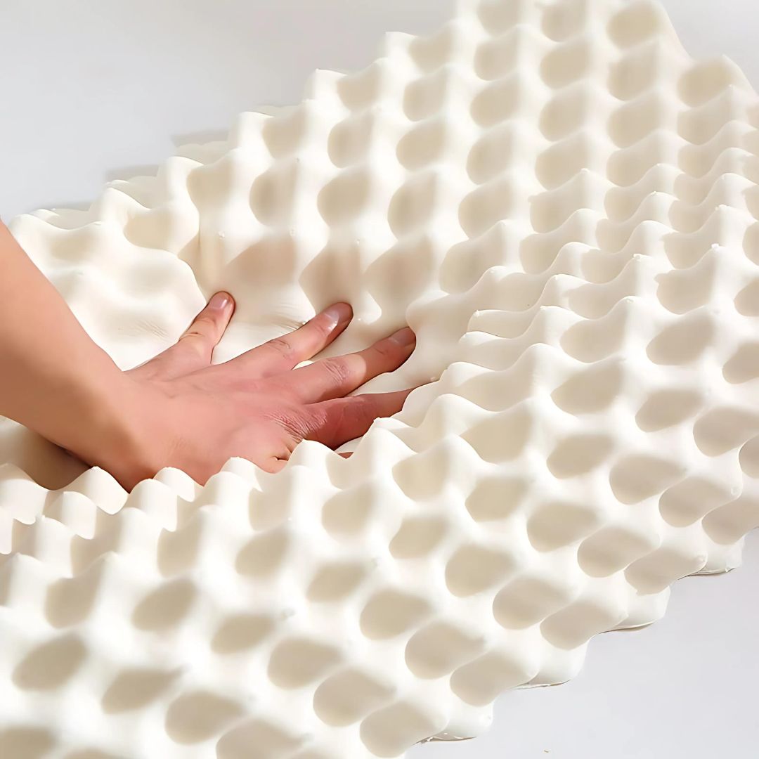 Ortopædisk Pude – 100% Naturlig Gummi, Støtte til Nakke og Hoved til Alle Sovepositioner