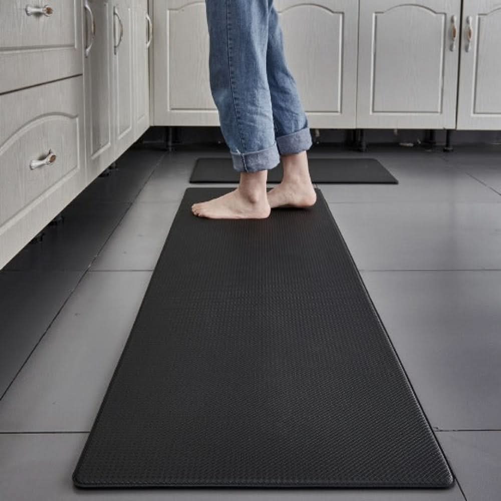 Ergonomic kitchen mat – Dark gray, water-repellent design for kitchen or entrance hall