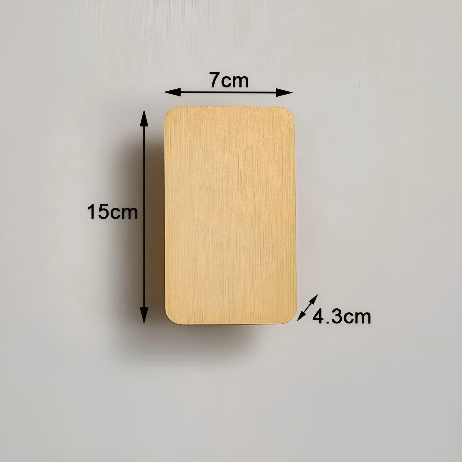 Væglampe – Aluminium, Lige Rektangulært Design med Varmt Lys til Stuen eller Soveværelset