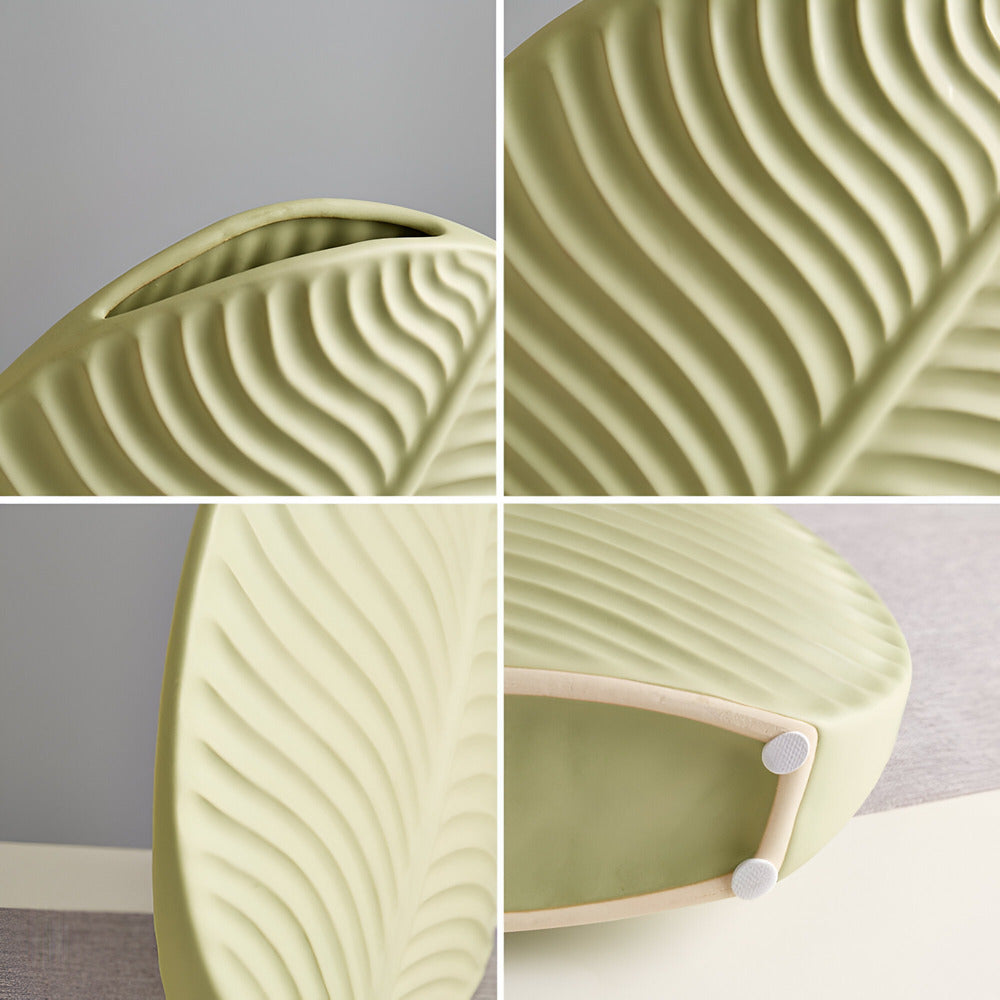 Keramisk Vase – Håndlavet, Neutral, Minimalistisk Design til Blomster eller Borddekoration