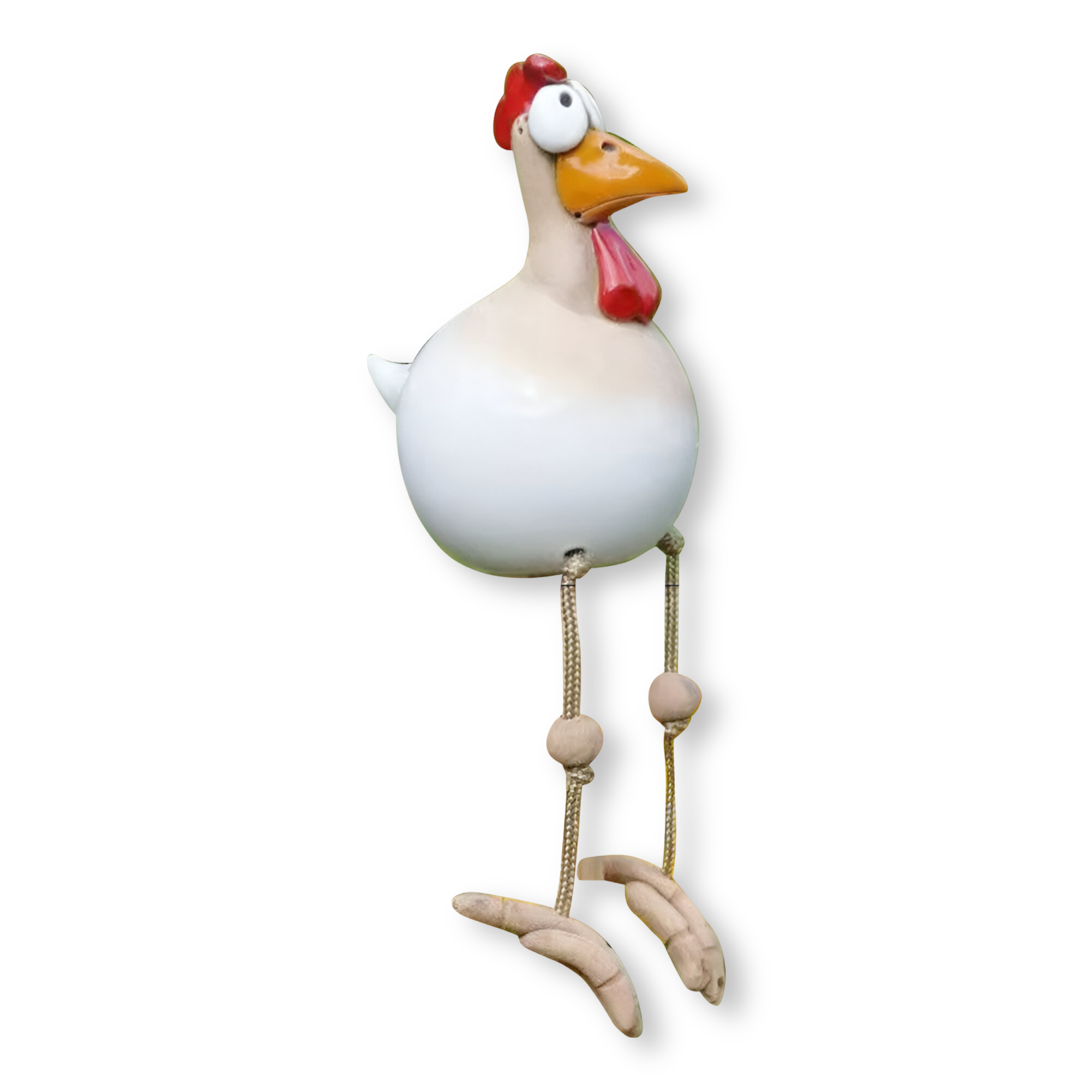 Eccentric hen figure – Weatherproof resin, charming design for the garden or balcony