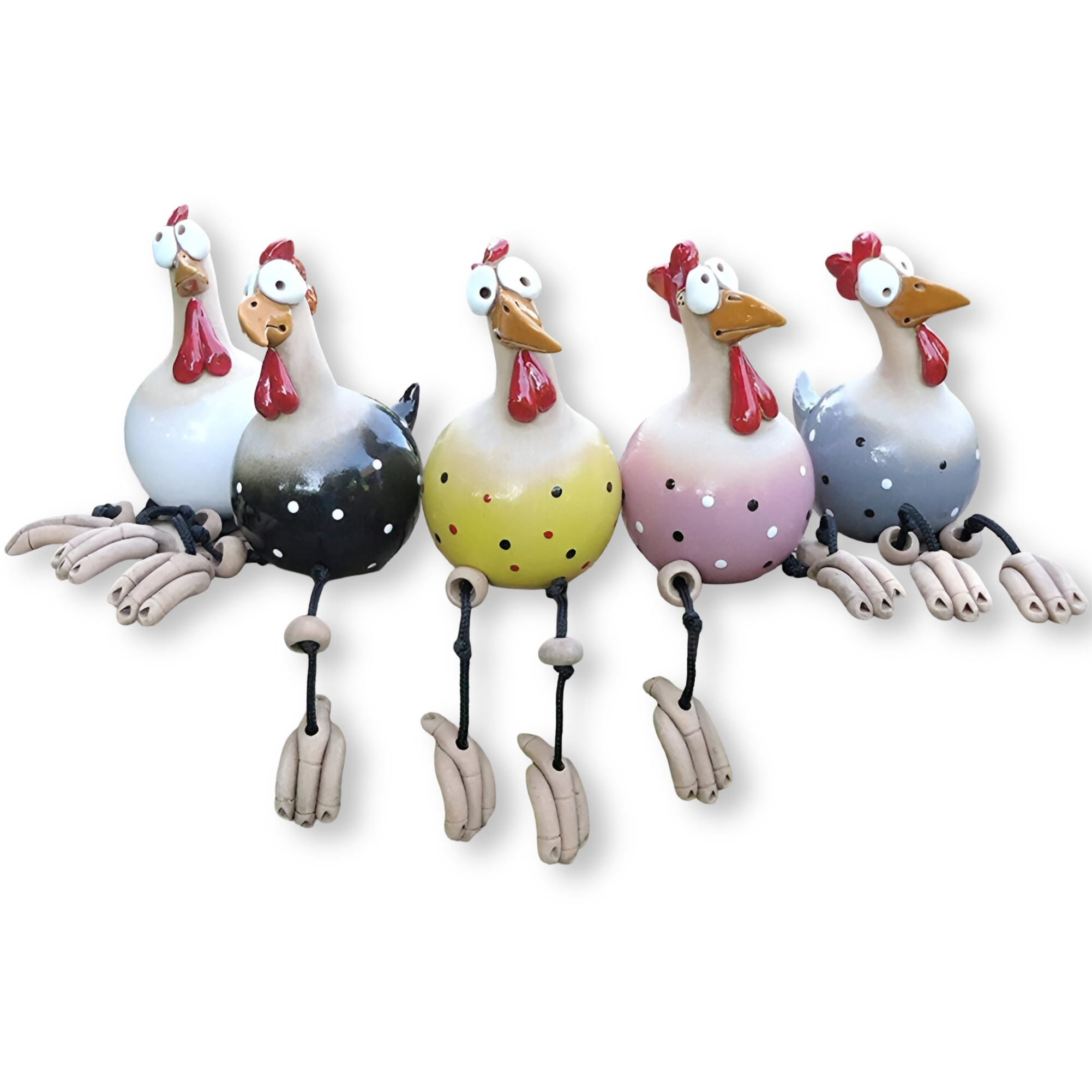 Eccentric hen figure – Weatherproof resin, charming design for the garden or balcony