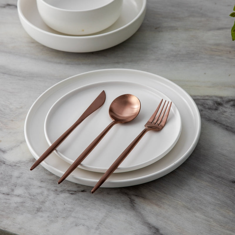 Minimalist cutlery set – Stainless steel, elegant design for any table setting