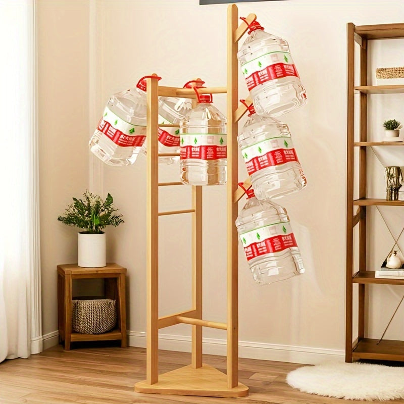 Bambus Tøjstativ – Stabil, Dekorativ med Hylde og Kroge til Entre, Soveværelse eller Gæstehus