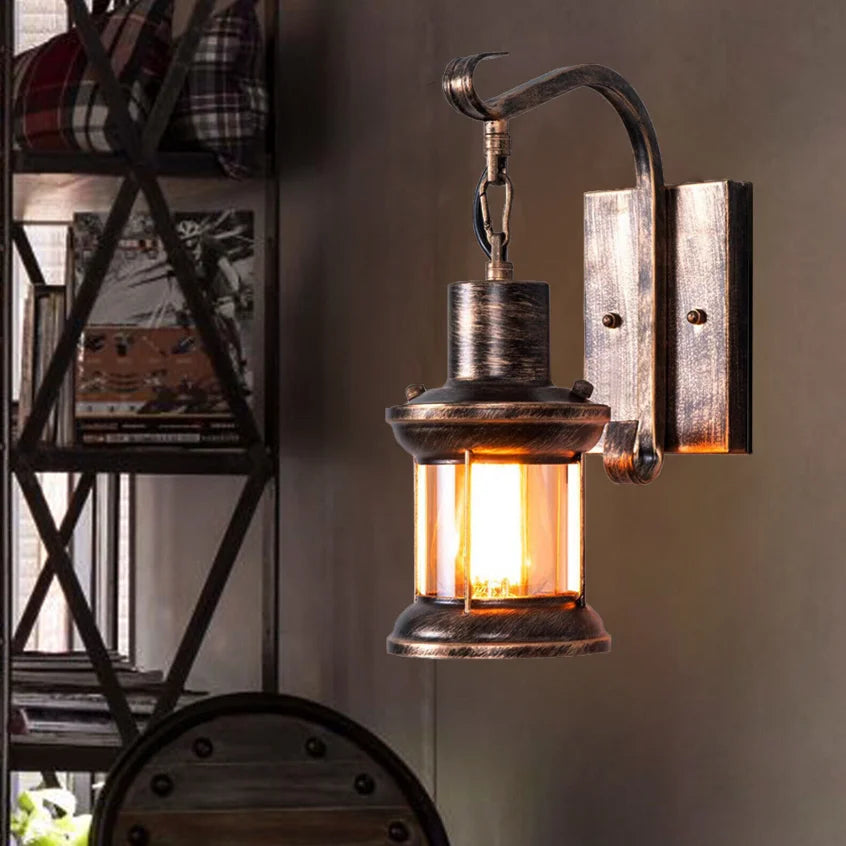 Industrial hanging lamp – black metal, sturdy design for workshop or garage