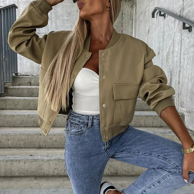 Dames Casual Tussenjas – Jasje voor Voorjaar en Herfst, Dagelijks