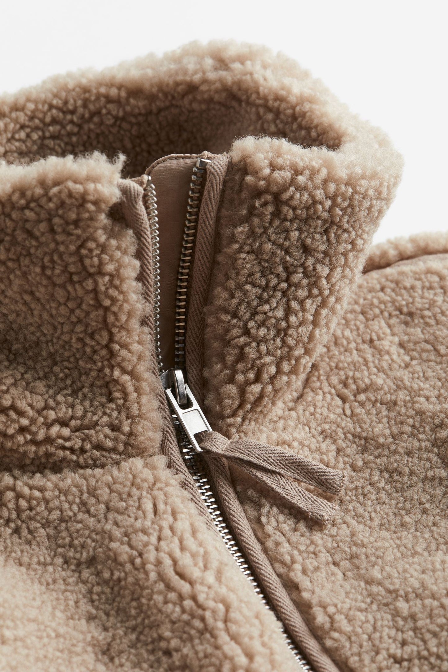 Dames Teddy Fleece Jas – Met rits, Casual tussenjas voor herfst en winter
