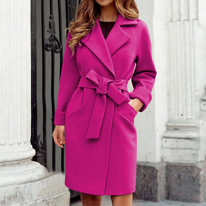 Dames Lange Trenchcoat Winterjas – Herfst/Winter, Casual en Business