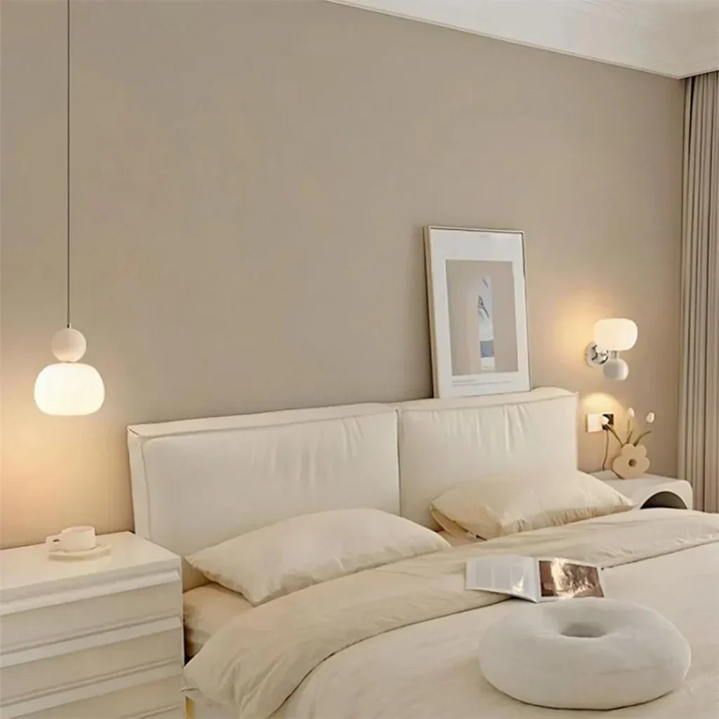 Art Deco-hanglamp – crèmekleurig metaal, Bauhaus-ontwerp voor in de woon- of eetkamer