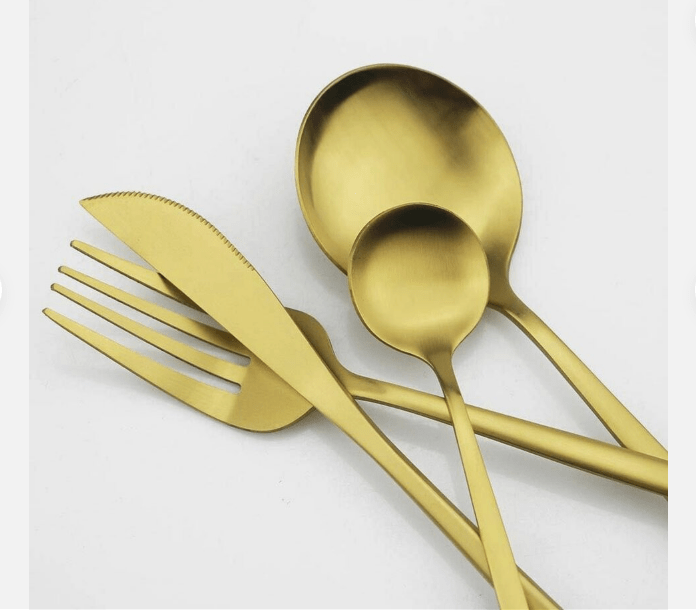 Minimalist cutlery set – Stainless steel, elegant design for any table setting