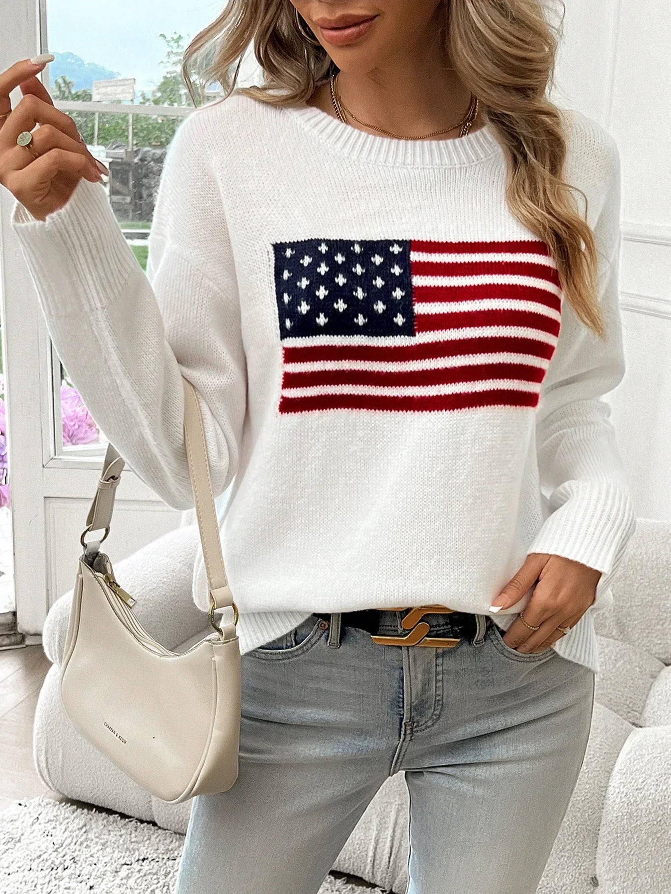 Dames Regular Fit Sweater – Ronde Hals, Zonder Capuchon, Casual Sweatshirt