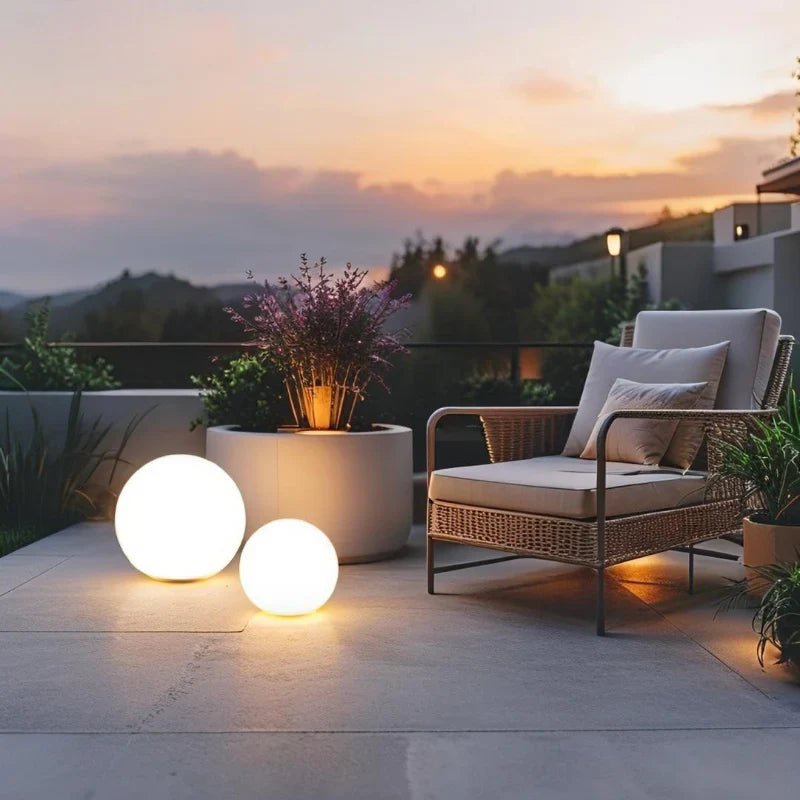 Spherical Garden Lamp – Weatherproof, 16 Colors with Remote Control for Outdoor and Indoor Decoration