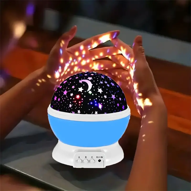 360° Galax-projector – blauw/roze, modern design voor de slaapkamer of kinderkamer