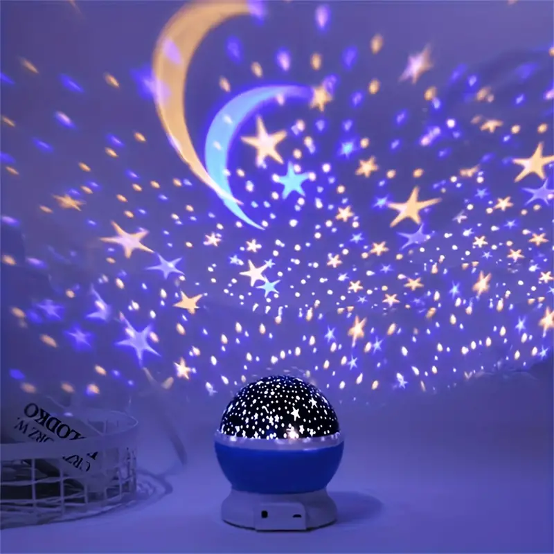 360° Galax-projector – blauw/roze, modern design voor de slaapkamer of kinderkamer