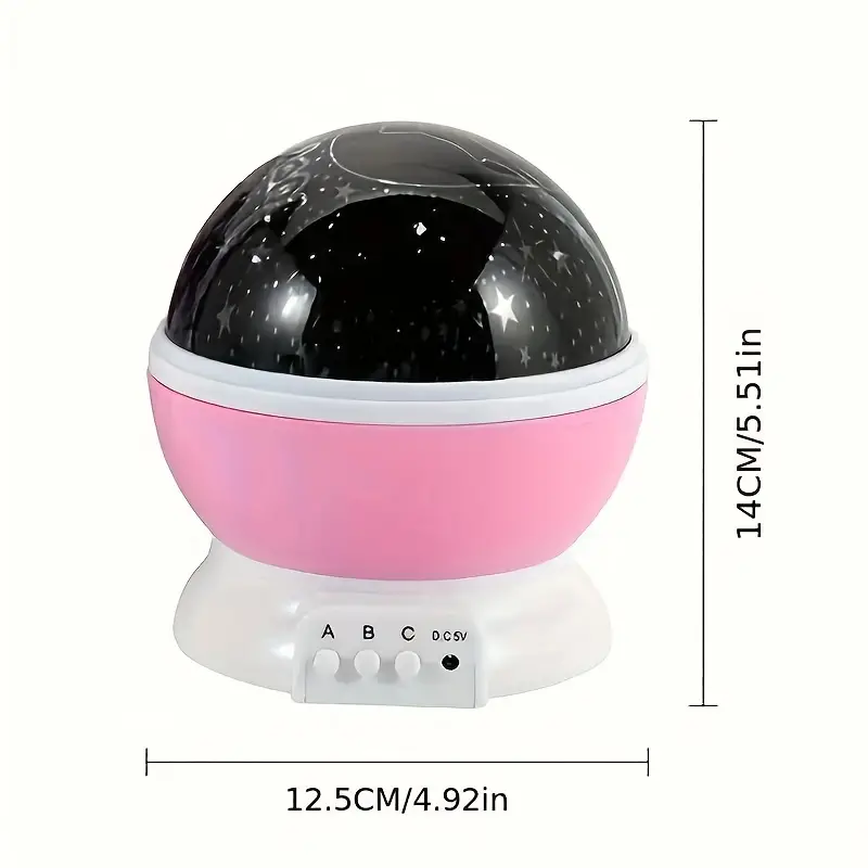 360° Galax-projector – blauw/roze, modern design voor de slaapkamer of kinderkamer