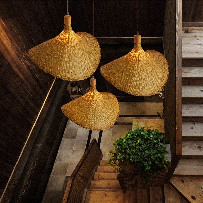 Bamboo Pendellampe – Bohemisk Design til Spisestue eller Stue