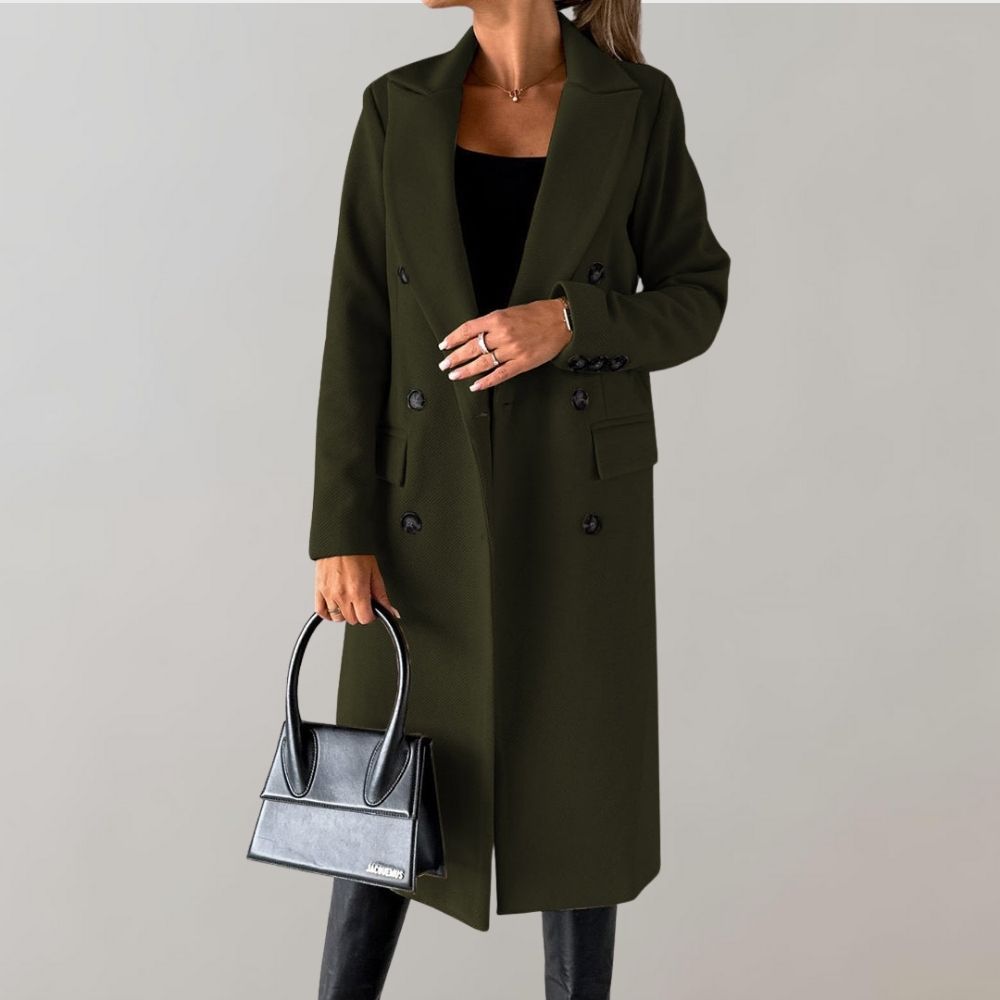 Unisex Klassieke Mantel – Lange Winterjas voor Zakelijk en Casual