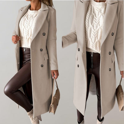 Unisex Klassieke Mantel – Lange Winterjas voor Zakelijk en Casual