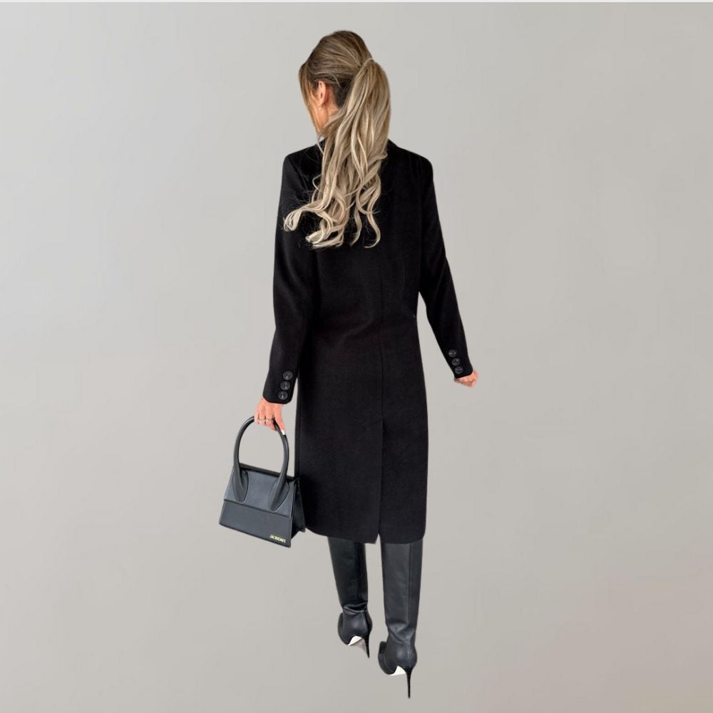 Unisex Klassieke Mantel – Lange Winterjas voor Zakelijk en Casual