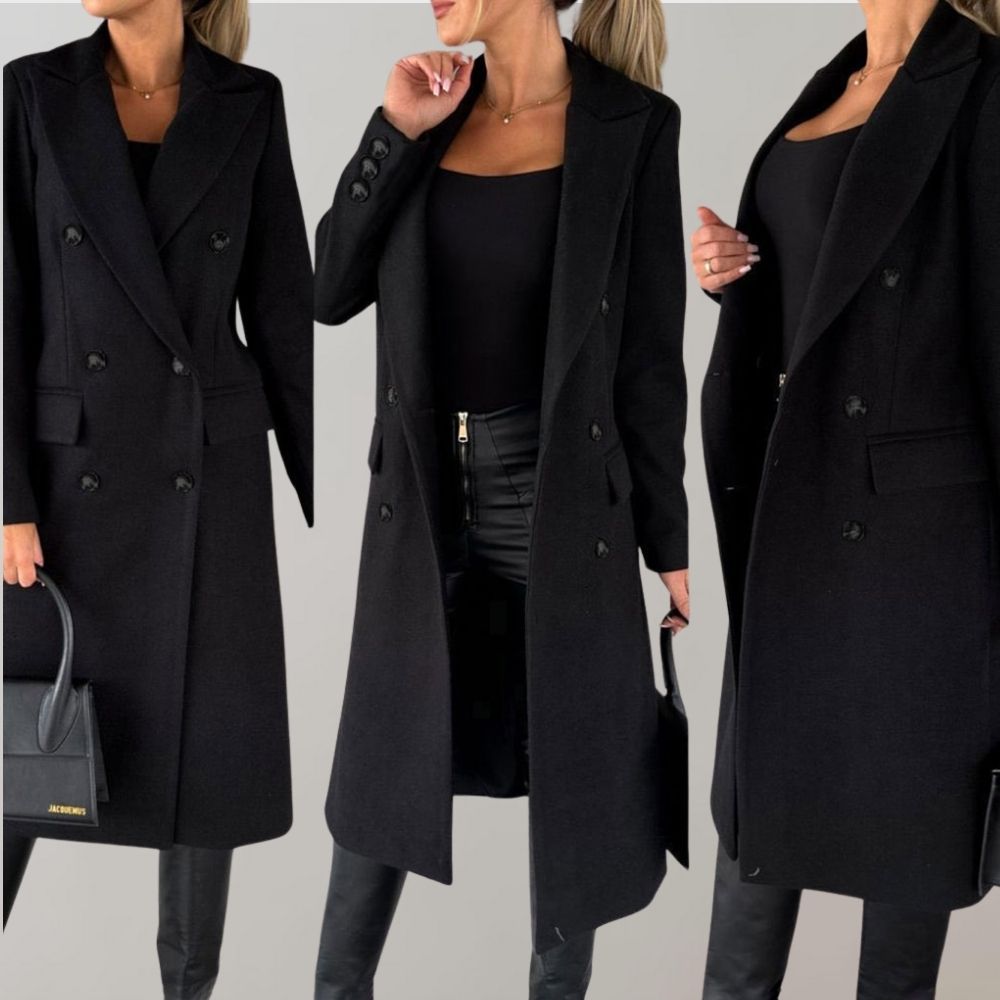 Unisex Klassieke Mantel – Lange Winterjas voor Zakelijk en Casual
