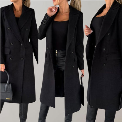 Unisex Klassieke Mantel – Lange Winterjas voor Zakelijk en Casual