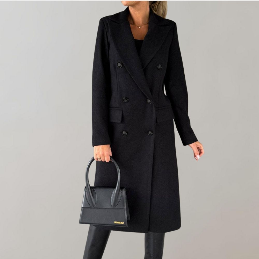 Unisex Klassieke Mantel – Lange Winterjas voor Zakelijk en Casual