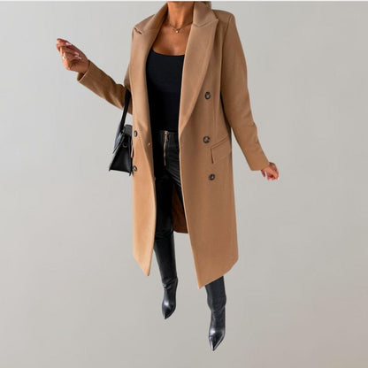 Unisex Klassieke Mantel – Lange Winterjas voor Zakelijk en Casual