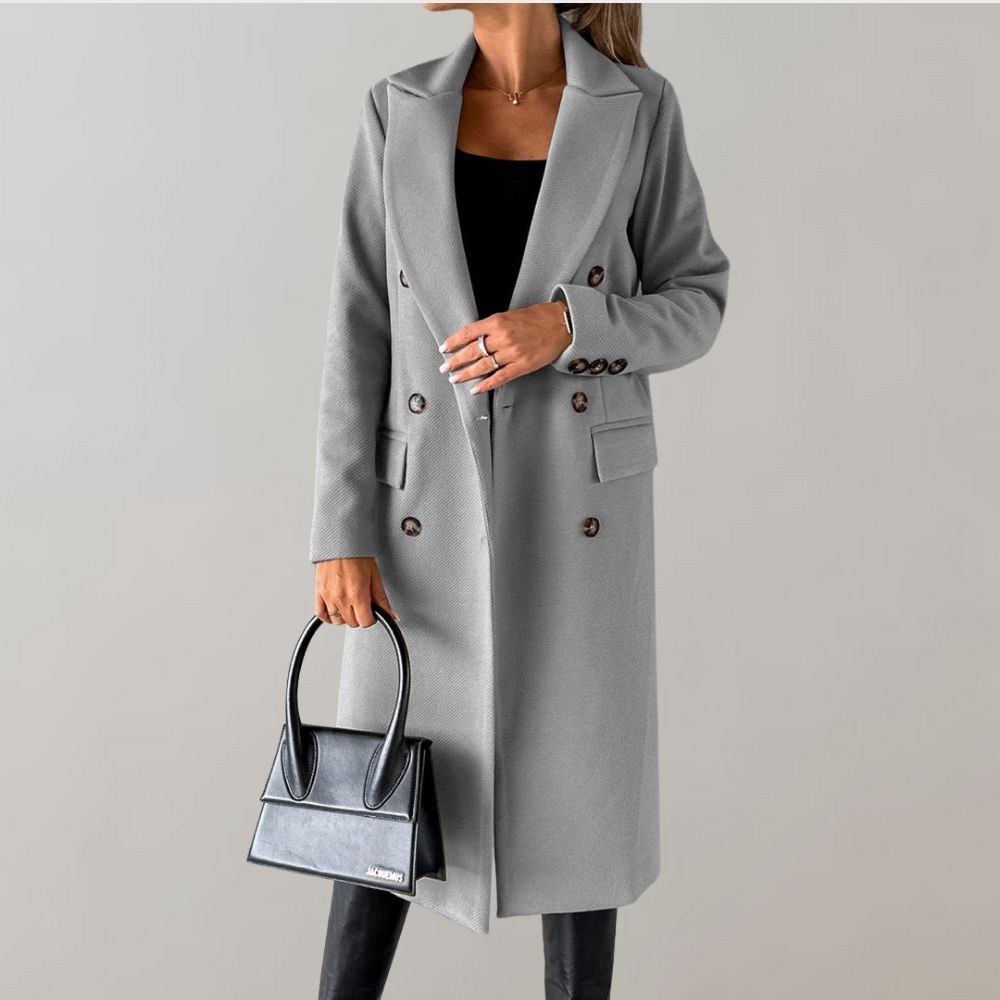 Unisex Klassieke Mantel – Lange Winterjas voor Zakelijk en Casual