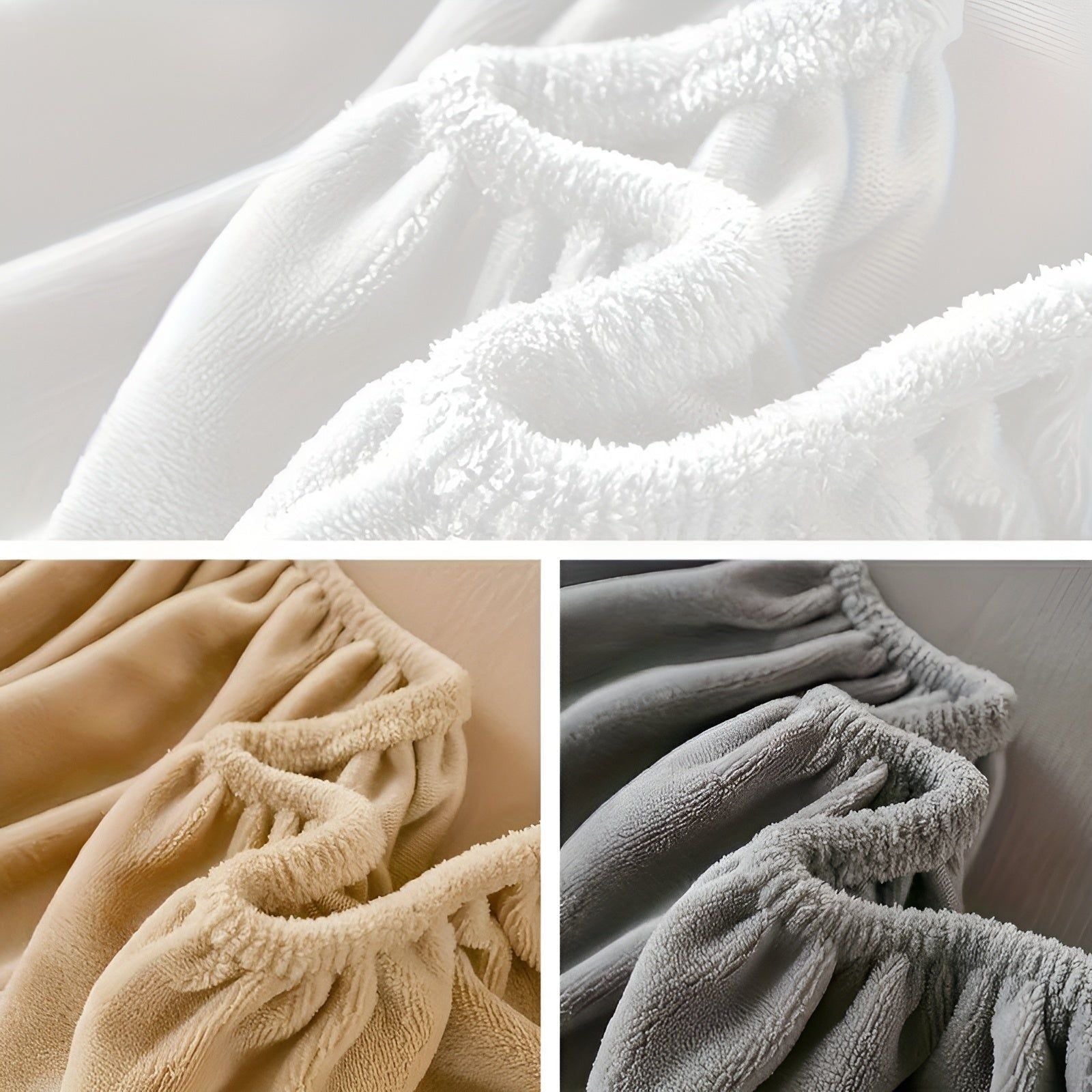 Flanellen Lagen Sæt – Mælkefløjl, Beige, Stilfuldt Design til Soveværelse eller Gæsteværelse