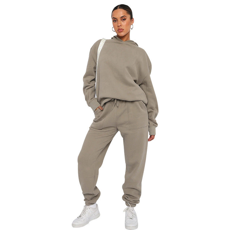 Dames Tweedelig Trainingspak – Hoodie en Joggingbroek Set, voor Sport, Thuis en Sportschool