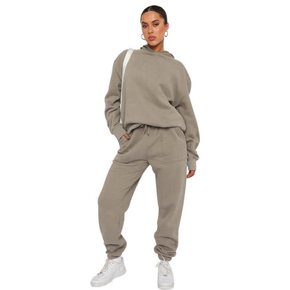 Dames Tweedelig Trainingspak – Hoodie en Joggingbroek Set, voor Sport, Thuis en Sportschool