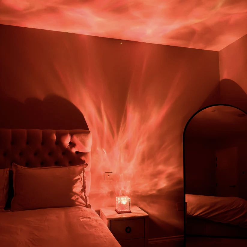 Oceaanprojektor Lampe – Kompakt, Moderne Design til Afslapning og Soveværelses Dekoration