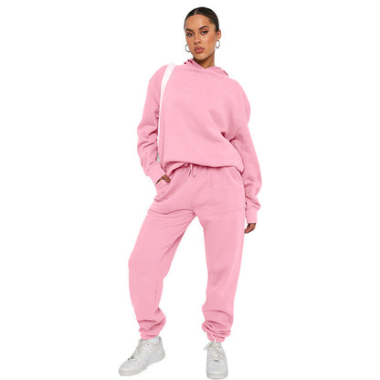 Dames Tweedelig Trainingspak – Hoodie en Joggingbroek Set, voor Sport, Thuis en Sportschool