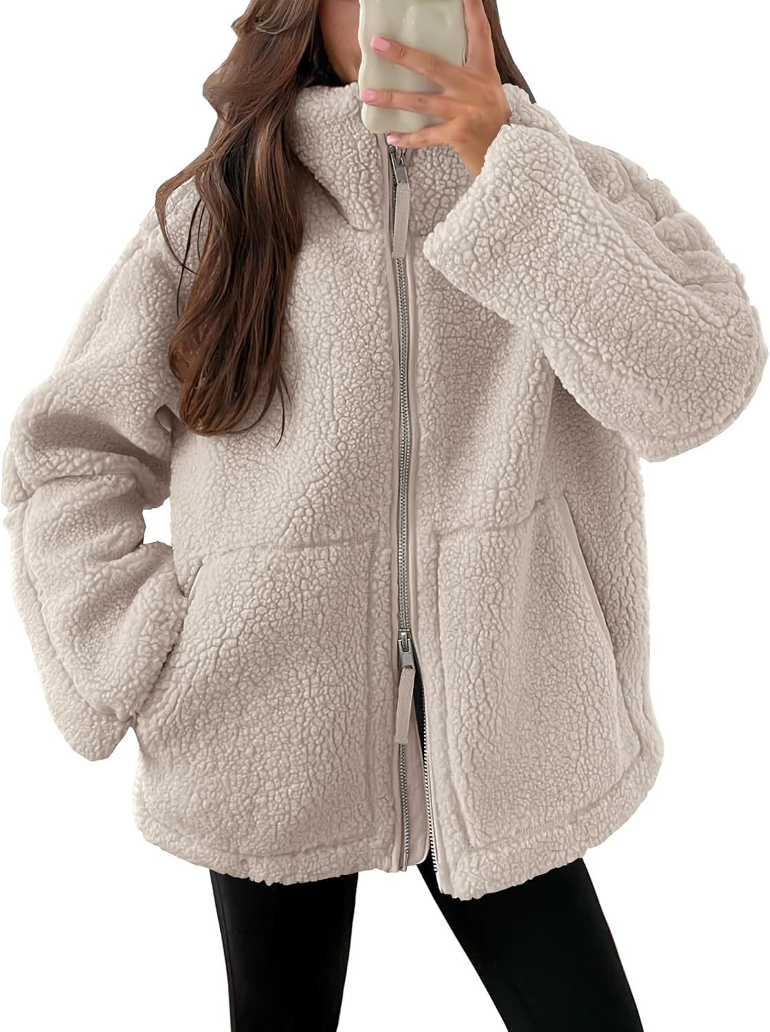 Dames Basic Fleece Jas – Warm Outdoor en Wandelen, Herfst/Winter